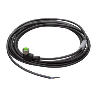 Sensor cable M12 angled connector, 4 pins, 250 VAC, 3m